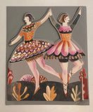 3D Die-cut Tri Fold Festive Dancers greeting card