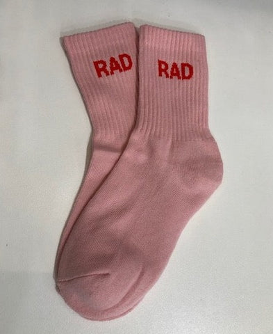 RAD "NEW" logo crew socks Adult