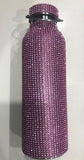 Stainless steel diamante encrusted drink bottle