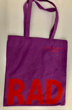 RAD Red Logo tote bag