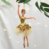 Ballerina Christmas hanging ornaments