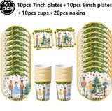 Christmas Nutcracker Theme party tableware sets