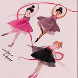 "Three ballerinas dancing" pink Tee KIDS
