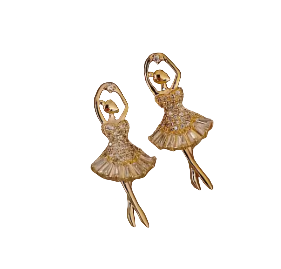 Ballerina girl earrings