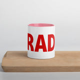 Red RAD logo Mug with Color Inside