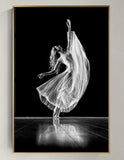 Elegant ballerina canvas poster